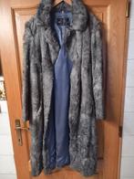 Winterjas jas in nerts bont vellen mantel, Grijs, Ophalen of Verzenden, Zo goed als nieuw, Maat 46/48 (XL) of groter