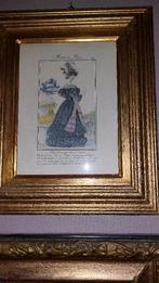 een originele Franse modeprent (“fashion plate”), Antiek en Kunst, Ophalen of Verzenden