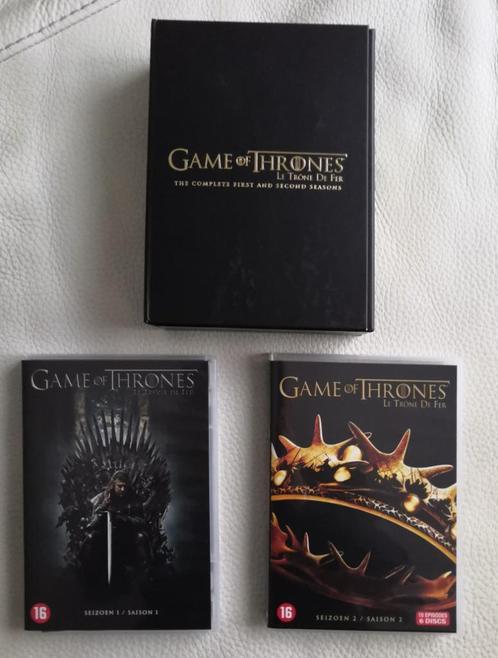 GAME OF THRONES - The complete first and second seasons, CD & DVD, DVD | Science-Fiction & Fantasy, Comme neuf, Fantasy, À partir de 16 ans