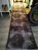 tapis long motifs noirs / gris - 67 cm / 3,05 m, Comme neuf, Rectangulaire, 50 à 100 cm, Moderne