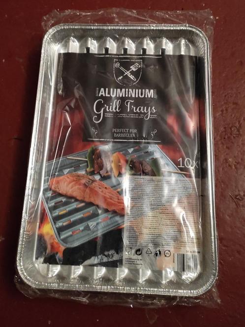 11 grillplaten voor barbecue, aluminium (set van 2 €/p), Tuin en Terras, Barbecue-accessoires, Nieuw, Ophalen of Verzenden