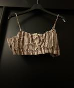 Bruine top met lijnen, Kleding | Dames, Topjes, H&M, Bruin, Verzenden, Maat 42/44 (L)