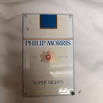 Plaque émaillée : Cigarette philip Morris