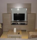 TV meubel met veel opbergruimte en verlichting, Huis en Inrichting, Kasten |Televisiemeubels, Ophalen, 200 cm of meer, Zo goed als nieuw