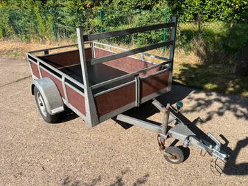 Aanhangwagen remork max750kg 200-125 enkelas beschikbaar voor biedingen