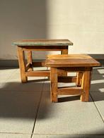 2 bijzet tafeltjes, Huis en Inrichting, Krukjes, Ophalen, Zo goed als nieuw
