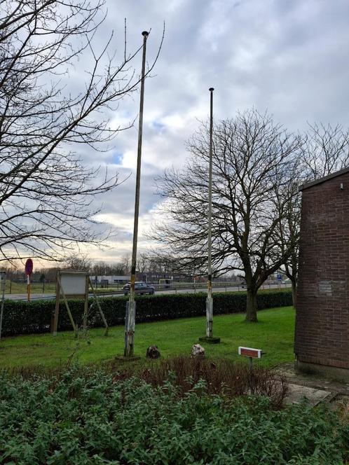 Vlaggenmast 2x, Diversen, Vlaggen en Wimpels, Ophalen
