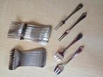 12 fourchettes à huître + 12 à escargot, Huis en Inrichting, Keuken | Bestek, Nieuw, Ophalen of Verzenden, Bestekset, Inox of Chroom