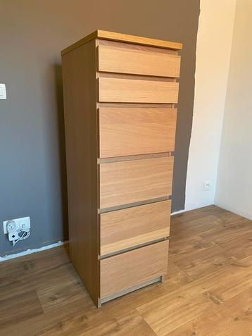Meuble Malm 6 tiroirs, Enlèvement, Comme neuf