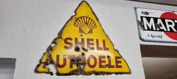 Plaque émaillée Shel, Enlèvement ou Envoi, Comme neuf