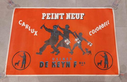 Peint Neuf - De Keyn verf XL Affiche jaren 1930, Verzamelen, Merken en Reclamevoorwerpen, Zo goed als nieuw, Ophalen of Verzenden