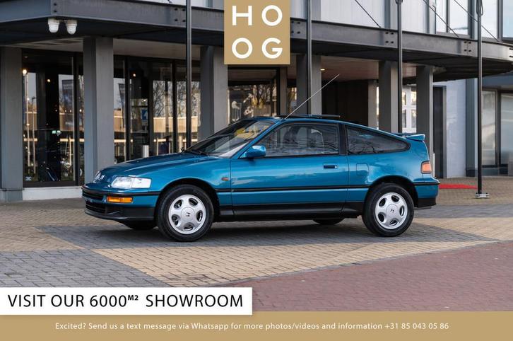 Honda CRX 1.6i V-tec (bj 1991), Auto's, Oldtimers, Bedrijf, Te koop, Lederen bekleding, Honda, Benzine, Coupé, 2 deurs, Handgeschakeld