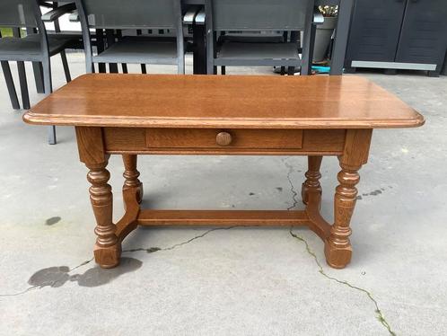 Table de salon en chène - 100 cm x 52 cm x 46 cm, Antiek en Kunst, Antiek | Meubels | Tafels, Ophalen