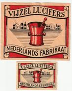 VIJZEL LUCIFERS     pak en  etiket,, Verzamelen, Rookartikelen, Aanstekers en Luciferdoosjes, Nieuw, Verzenden, Luciferdoosjes of -merken