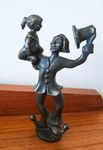 Bronzen Clown beeldje brons, Antiquités & Art, Enlèvement ou Envoi