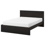 Ikea Malm bed hoog zwartbruin 140x200 cm, Huis en Inrichting, Kasten | Lockerkasten, Ophalen, Zo goed als nieuw