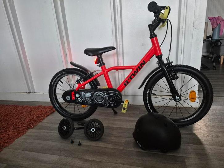 16 inch kinderfiets, Fietsen en Brommers, Fietsen | Kinderfietsjes, Zo goed als nieuw, 16 tot 20 inch, Zijwieltjes, Ophalen