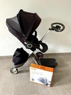 Stokke Xplory donkerblauw -ook ideaal als tweede kinderwagen, Kinderen en Baby's, Kinderwagens en Combinaties, Gebruikt, Verstelbare duwstang