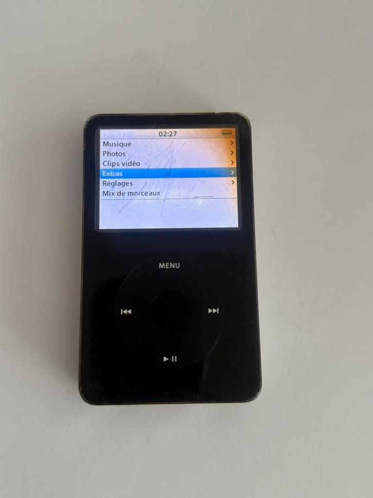iPod Classic zwart 30gb Generation 5,5", Audio, Tv en Foto, Mp3-spelers | Apple iPod, Gebruikt, Classic, 20 tot 40 GB, Zwart, Met radio