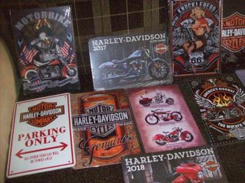 wandplaten harley davidson en coca cola  beschikbaar voor biedingen