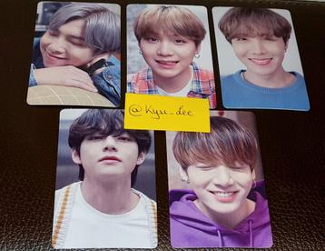 Set 5 photocards BTS Samsung  disponible aux enchères