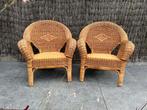 2 rieten zeteltjes met kussen, Huis en Inrichting, Ophalen, Gebruikt, Bruin, Overige vormen