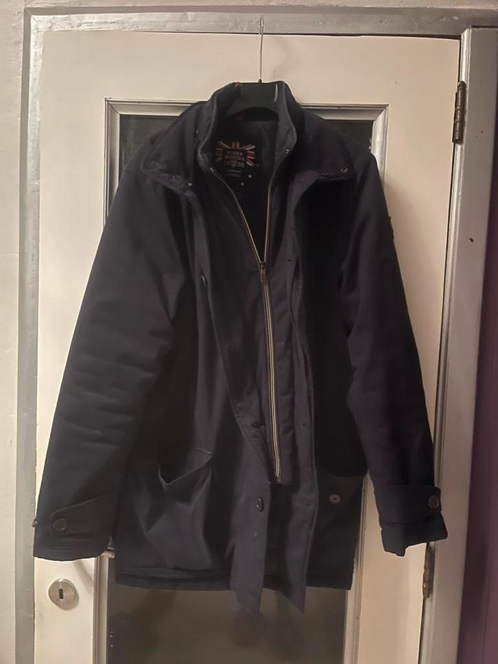 Veste parka  à capuche bleu marine  River Woods classique, Kleding | Heren, Jassen | Winter, Zo goed als nieuw, Blauw, Ophalen of Verzenden
