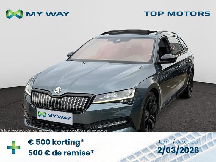 Skoda Superb Combi PHEV SPORTLINE*PANODAK*360Â°CAM*GPS*CARPL, Auto's, Skoda, Superb, ABS, Airbags, Boordcomputer, Cruise Control