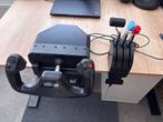 Logitech Flight yoke + throttle + mod, Computers en Software, Joysticks, Ophalen, Zo goed als nieuw