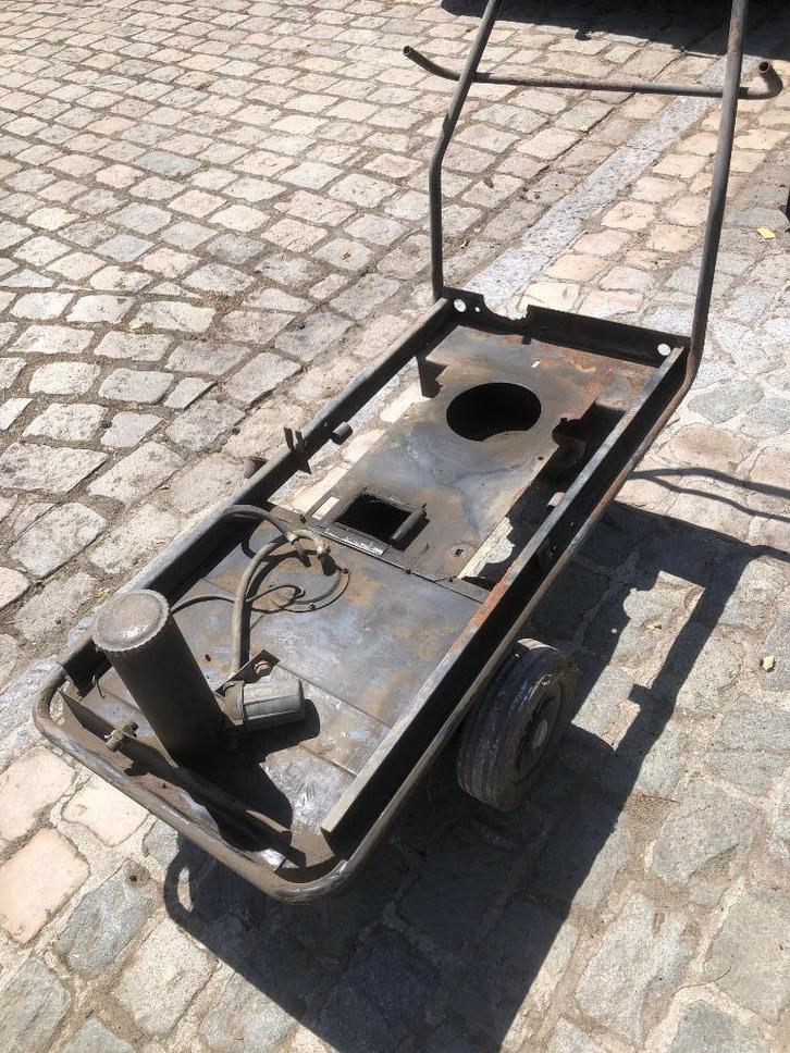 stevige kar op wielen,afk van hogedrukreiniger, Doe-het-zelf en Bouw, Transportwagens, Gebruikt, Ophalen