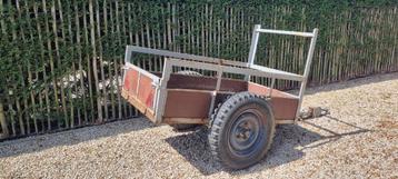 remorque voor motorculteur, Doe-het-zelf en Bouw, Gereedschap | Freesmachines, Ophalen, Gebruikt, Overige soorten