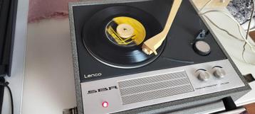 Vintage platenspeler SBR - LENCO draagbaar, na te zien beschikbaar voor biedingen