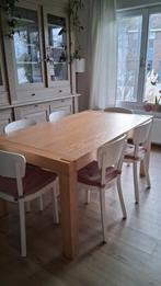 Zeer solide houten eettafel 170x95 (uitschuifbaar tot 270), Enlèvement