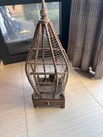 een vintage vogelkooi van hout en metaal, Antiek en Kunst, Ophalen of Verzenden