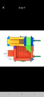 Castle opblaasbare potloodcombinatie, Hobby en Vrije tijd, Ophalen, Gebruikt, Feestartikel