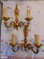 1 paar vergulde bronzen schansen, Antiek en Kunst, Ophalen of Verzenden
