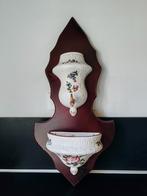 Wandfontein van aardewerk met houten steun, Antiek en Kunst, Ophalen of Verzenden
