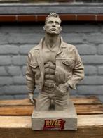 Rifle jeans betonnen reclame beeld, Ophalen, Gebruikt, Reclamebord