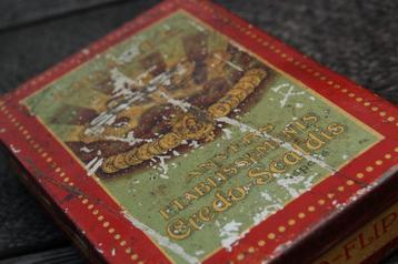 Ancienne boite en tôle de cigares - Credo Scaldis, Enlèvement ou Envoi, Utilisé, Boite à tabac ou Emballage