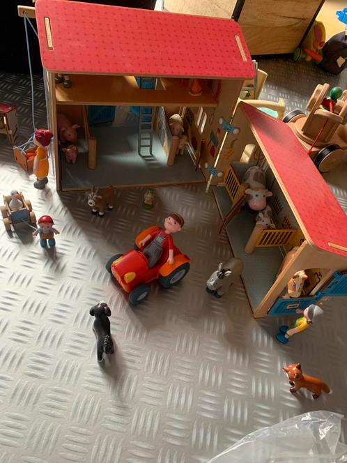 Boerderij haba met toebehoren, Kinderen en Baby's, Speelgoed | Houten speelgoed, Zo goed als nieuw, Ophalen of Verzenden