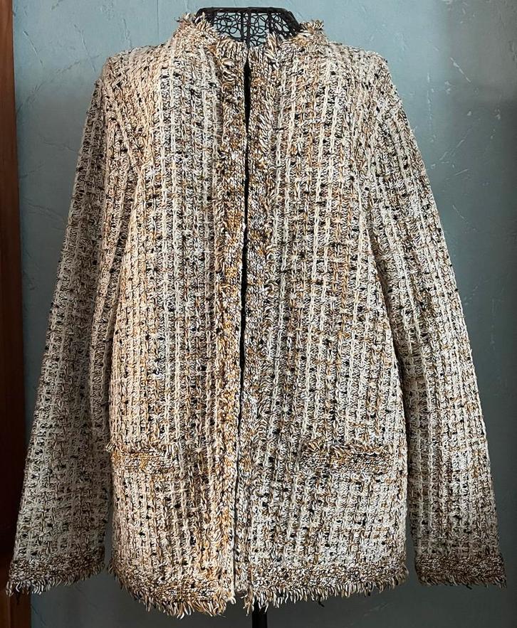 Gerry Weber 42/44 Mooie warme Vest/Gilet, Kleding | Dames, Truien en Vesten, Zo goed als nieuw, Maat 42/44 (L), Beige, Ophalen of Verzenden