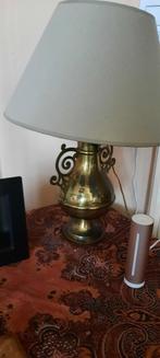 2 tafellampen  koper, Huis en Inrichting, Lampen | Tafellampen, Gebruikt, Metaal, Ophalen