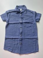Hemdje tertra korte mouw maat:134/140 blauw 4€, Ophalen of Verzenden, Zo goed als nieuw, Jongen, Overhemd of Blouse