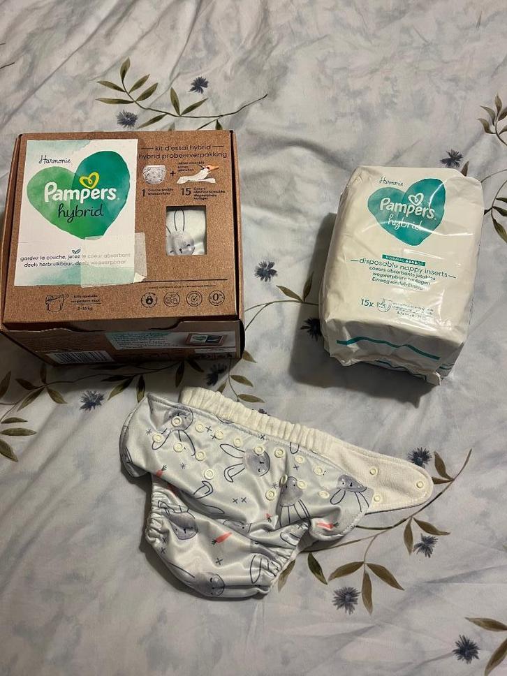 Pampers hybrid wasbare luiers, Kinderen en Baby's, Overige Kinderen en Baby's, Zo goed als nieuw, Ophalen of Verzenden