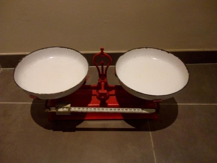 vintage manuele weegschaal, Verzamelen, Retro, Huis en Inrichting, Ophalen