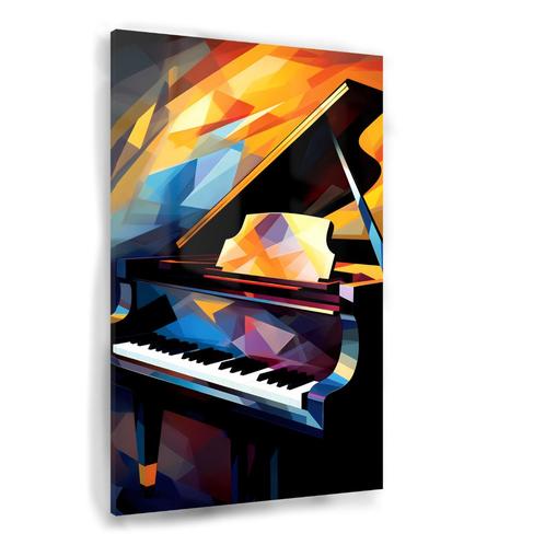 Piano Glasschilderij 70x105cm + Ophangsysteem, Huis en Inrichting, Woonaccessoires | Schilderijen, Tekeningen en Foto's, Nieuw