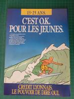 Chaland - Crédit Lyonnais - publicité papier - 1987, Collections, Personnages de BD, Autres types, Autres personnages, Utilisé