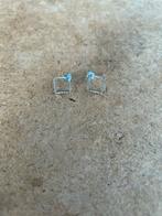 Boucle d'oreille carré, Handtassen en Accessoires, Oorbellen, Ophalen, Overige materialen, Gebruikt, Bruin