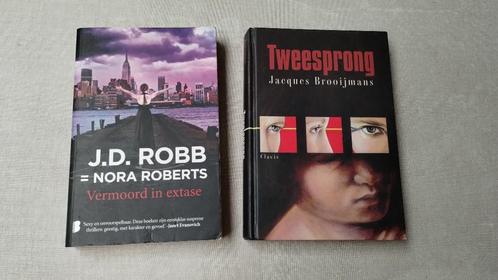 Boeken Vermoord in extase (Nora roberts)  en tweesprong (jac, Boeken, Fantasy, Gelezen, Ophalen of Verzenden