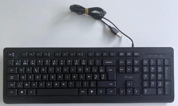 TRUST Toetsenbord Primo AZERTY Zwart  beschikbaar voor biedingen